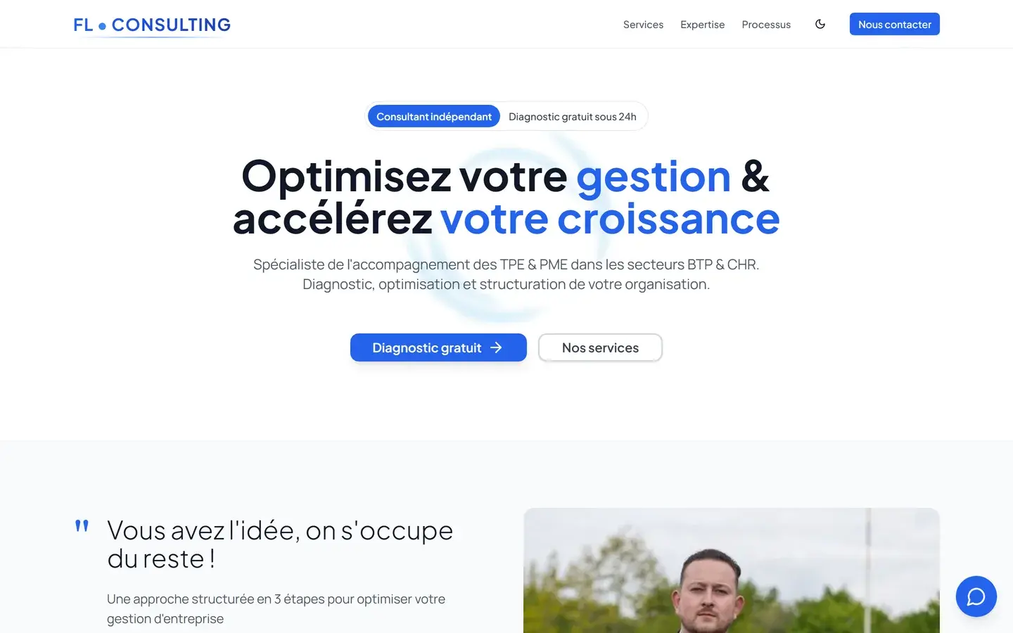 Site internet FL Consulting créé par VBWEB