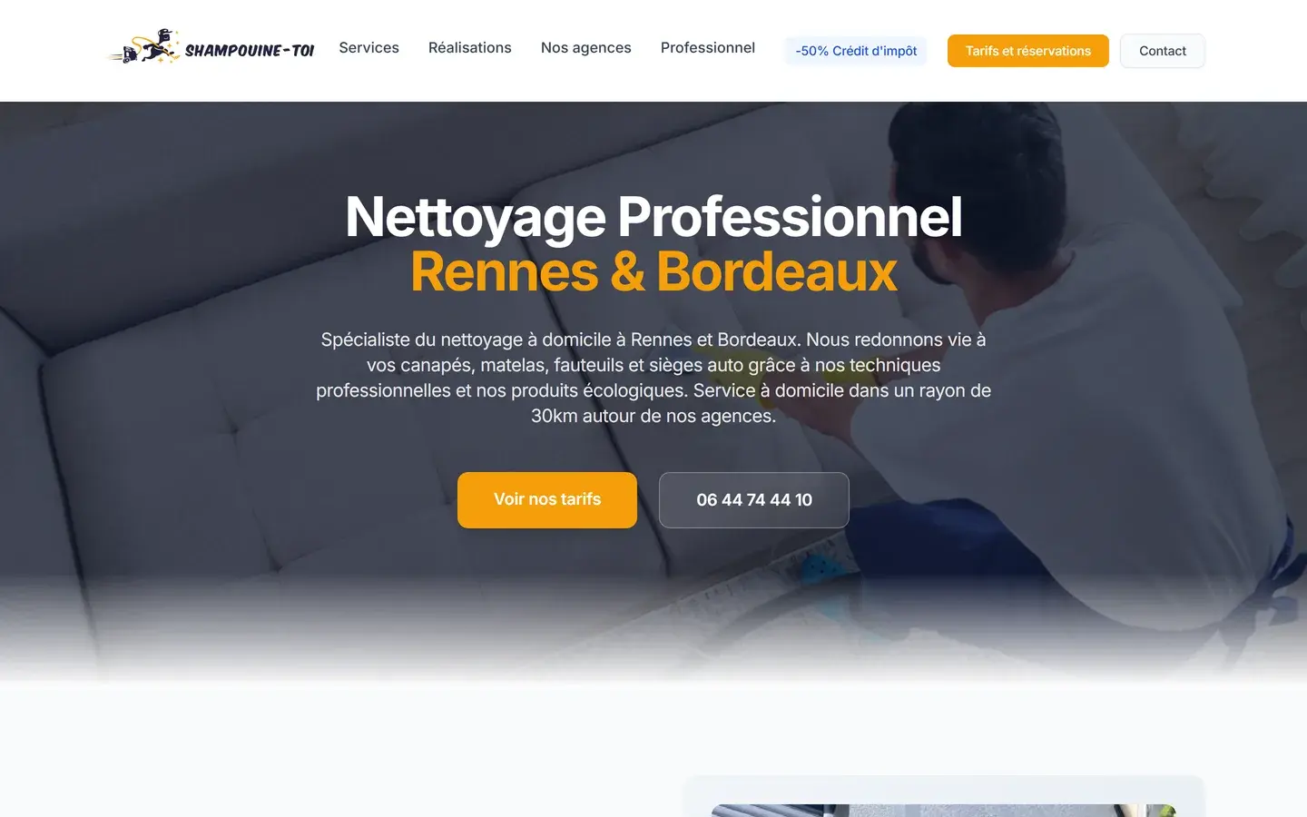 Site internet Shampouine Toi créé par VBWEB